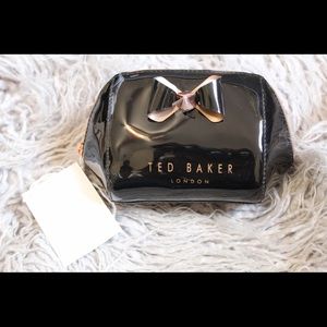 ❗️NEW❗️Ted Baker Black & Rose Gold Makeup Bag